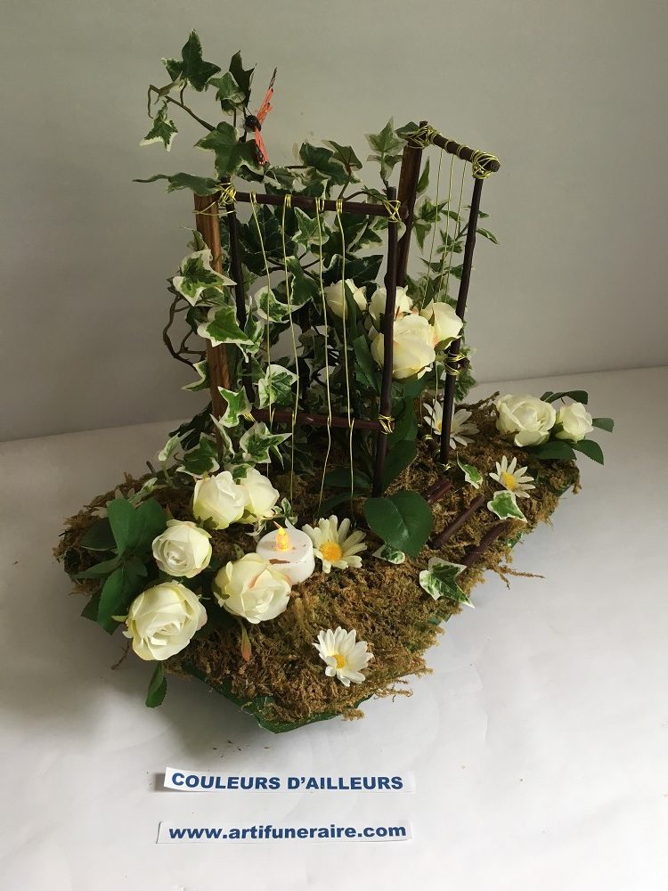 fleurissement tombe sepulture cimetiere