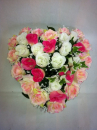 coeur-rose blanc saumon