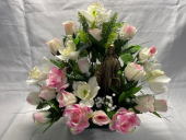 jardinier-rose-orchidee-statue-vierge