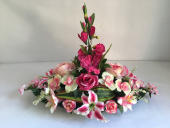 plateau-oval-fleur-rose